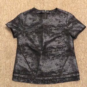 Black and Gray All Saints Top
